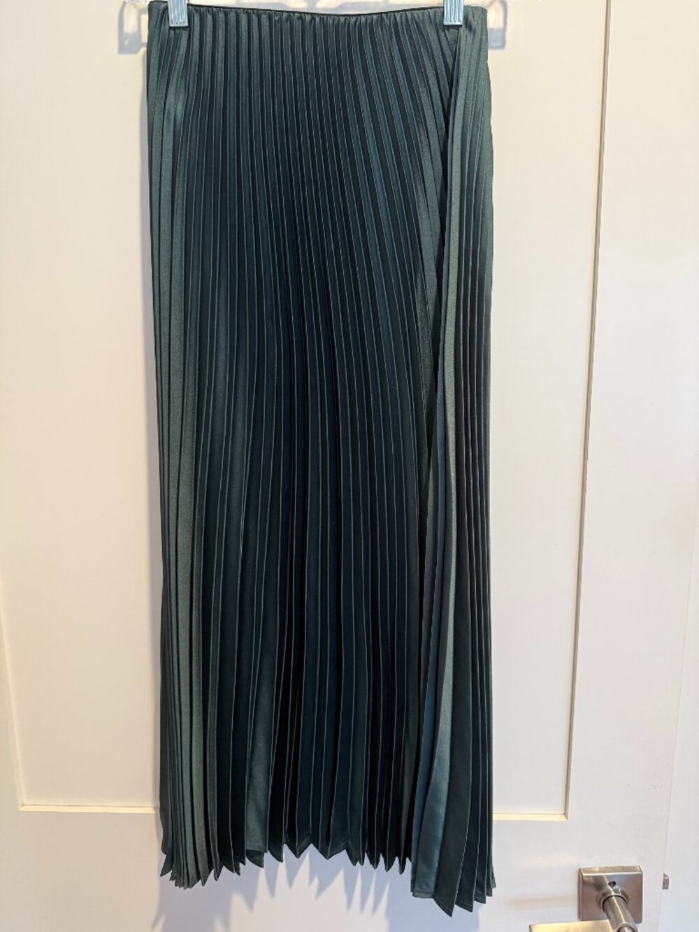 Pleated Midi Skirt, Silk-Style